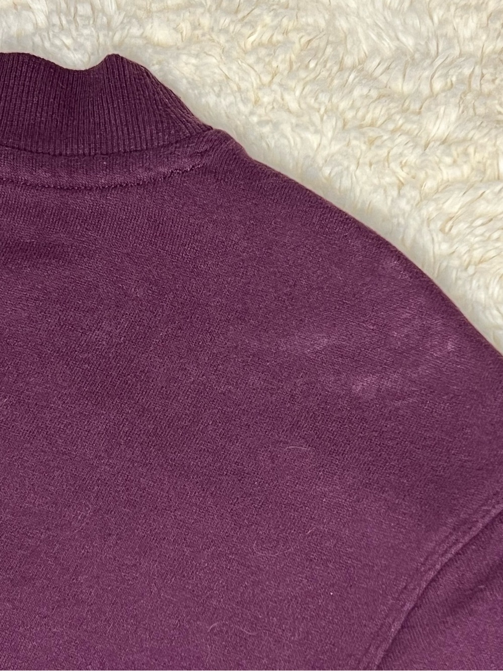 Calvin Klein Performance Logo Relaxed Sweatshirt Burgundy Purple Size Medium - Picture 4 of 5